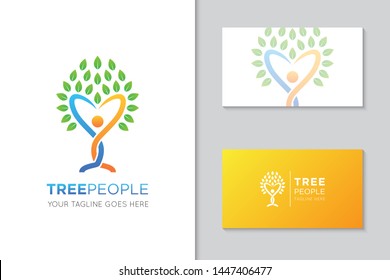 tree logo and icon vector illustration design template