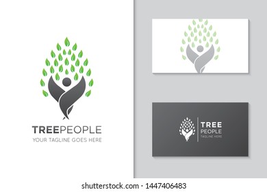 tree logo and icon vector illustration design template
