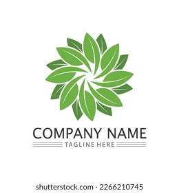 Tree logo icon vector illustration design.Vector silhouette of a tree templates of tree logo and roots  tree of life design illustration