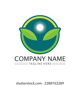 Tree logo icon vector illustration design.Vector silhouette of a tree templates of tree logo and roots  tree of life design illustration