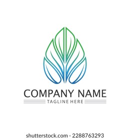 Tree logo icon vector illustration design.Vector silhouette of a tree templates of tree logo and roots  tree of life design illustration