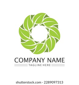 Tree logo icon vector illustration design.Vector silhouette of a tree templates of tree logo and roots  tree of life design illustration