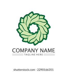 Tree logo icon vector illustration design.Vector silhouette of a tree templates of tree logo and roots  tree of life design illustration