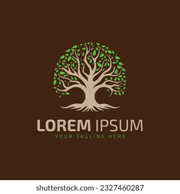 tree logo icon vector illustration design template illustration