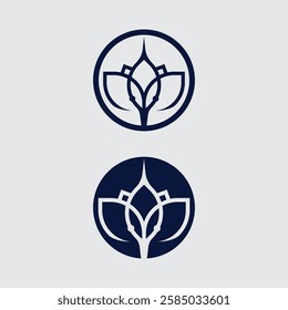 Tree logo icon vector illustration design.Vector silhouette of a tree templates of tree logo and roots  tree of life design illustration