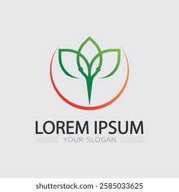 Tree logo icon vector illustration design.Vector silhouette of a tree templates of tree logo and roots  tree of life design illustration
