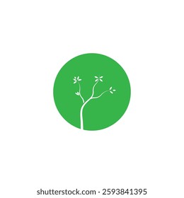 Tree logo icon vector illustration design.Vector silhouette of a tree templates of tree logo and roots  tree of life design illustration