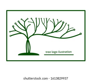tree logo icon, vector ilustration