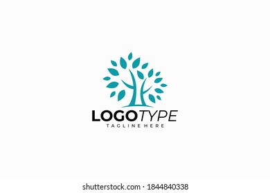 tree logo icon vector isolated