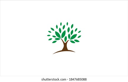 Tree Logo Icon Vector Minimalist Style Stock Vector (Royalty Free ...