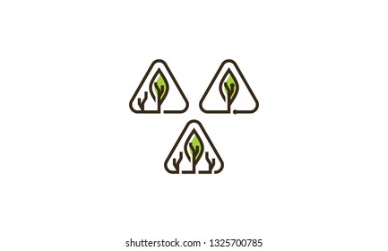 tree logo icon vector technology