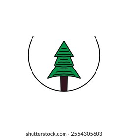 tree logo icon,tree natal,vector illustration