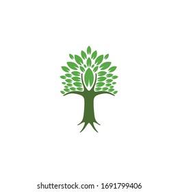 tree logo  Ideas. Inspiration logo design. Template Vector Illustration. Isolated On White Background