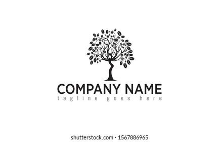 Tree logo illustration, Coffee logo with modern concept