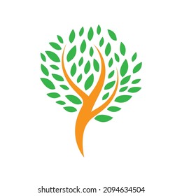 Tree logo images design illustration