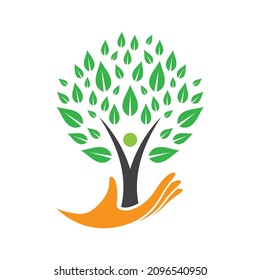 Tree logo images design illustration
