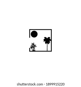 diseño de iocn con logotipo de árbol con un estilo sencillo y fondo blanco