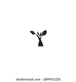tree logo iocn design with simple style and white background