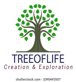 logotipo de árbol aislado en un fondo blanco