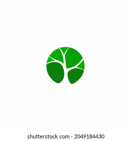 tree logo, leaf, branch, circular leaf logo, circular tree logo