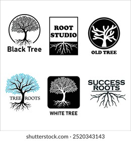 Tree Logo Logos Root Branches and Leaf Success Studio 