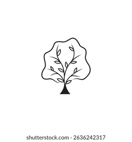 Tree logo, luxury and minimal design