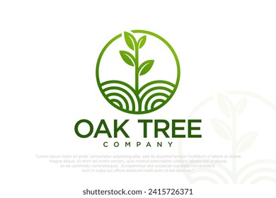 Tree logo modern concept design . Vector illustration