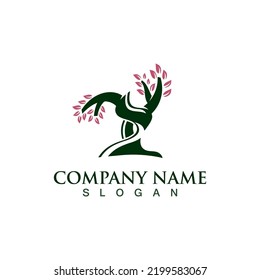 Tree logo nature design image of tree ecology element vetor