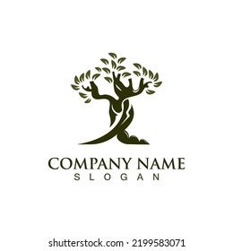 Tree logo nature design image of tree ecology element vetor