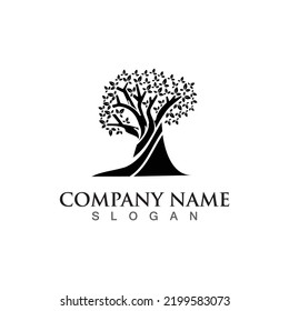 Tree logo nature design image of tree ecology element vetor