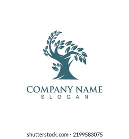 Tree logo nature design image of tree ecology element vetor