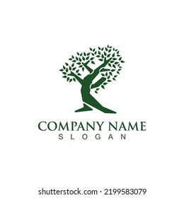 Tree logo nature design image of tree ecology element vetor