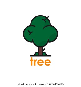 Tree logo, Nature logo template