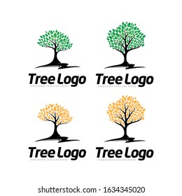 Tree Logo, Oak Logo, Forest Logo And Evergreen Creative Logo
