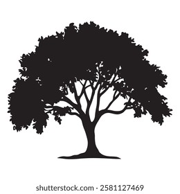  tree logo, oak trees, oak tree silhouette, oak vector,