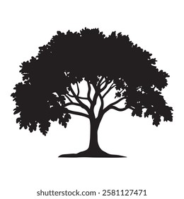  tree logo, oak trees, oak tree silhouette, oak vector,