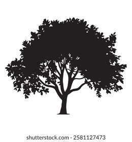  tree logo, oak trees, oak tree silhouette, oak vector,