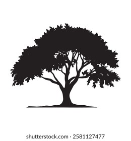  tree logo, oak trees, oak tree silhouette, oak vector,