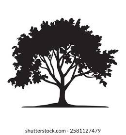  tree logo, oak trees, oak tree silhouette, oak vector,