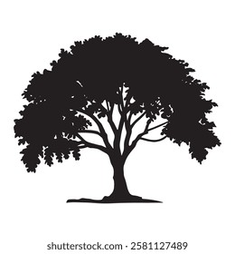  tree logo, oak trees, oak tree silhouette, oak vector,