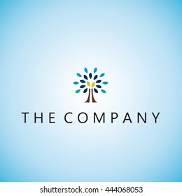 tree logo on background