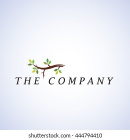 tree logo on background