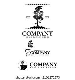 tree logo on the brink with three logo design options