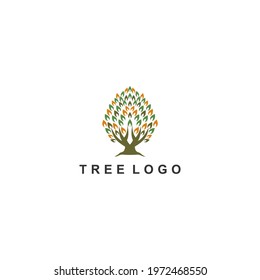 Tree logo on white background