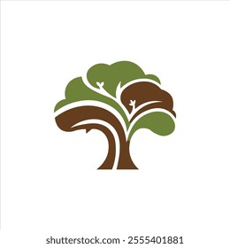 Tree logo on white background