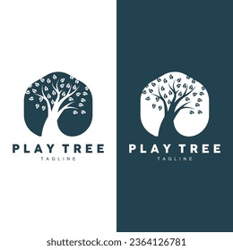 Tree Logo Plant Design Vector Illustrator Template