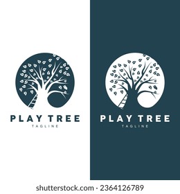 Vorlage für Baum-Logo-Design-Vektorgrafik-Vorlage