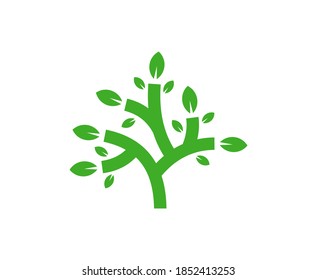 Tree logo plant leaf green nature 