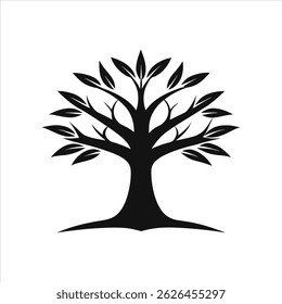Tree Logo Silhouette Nature Inspired Vector Design
