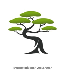 logotipo de árbol, sencillo y limpio